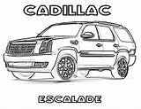 Cadillac Escalade Colorear Colorironline Desenho sketch template