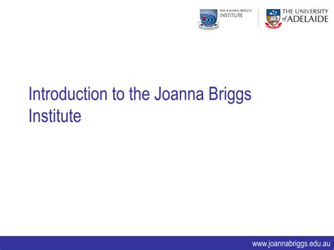 jbiconnect joanna briggs institute