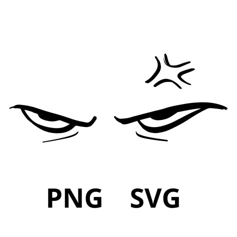 angry eyes svg png angry face svg printabl png angry emotion etsy
