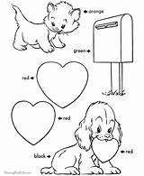 Coloring Valentine Pages Valentines Printable Color Pre Sheets Sheet Cards Preschool Cute St Holiday Printables Print Kids Card Activities Hearts sketch template