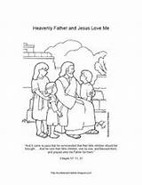 Coloring Jesus Pages Father Heavenly Sunbeam Lds Wants Christ Lesson Template sketch template