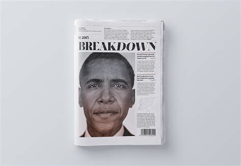 breakdown newspaper  behance
