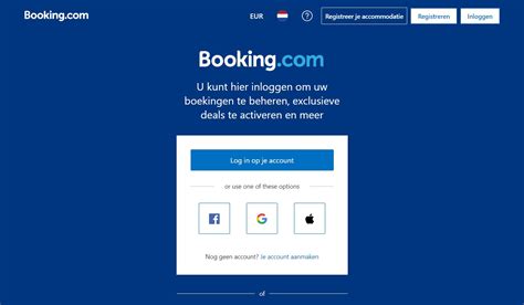 booking  contact inloggen