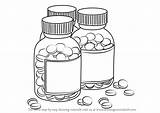Medicine Pastillas Frasco Pill Medication Everyday Drawingtutorials101 sketch template