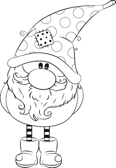 christmas gnome coloring pages printable printable world holiday