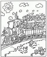 Coloring Train Pages Kids Trains Print Trein Fun sketch template