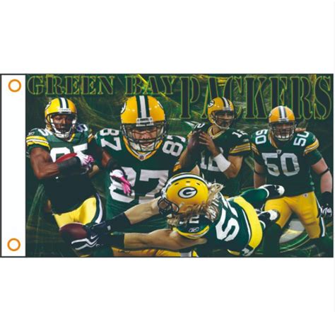 Green Bay Packers Flag 3ft X 5ft Polyester Nfl Banner