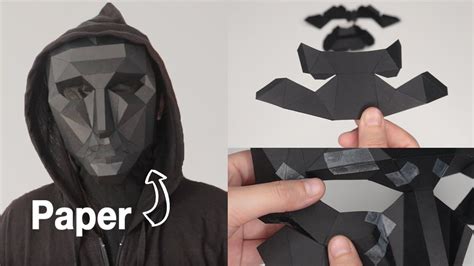 papercraft mask template  printable templates