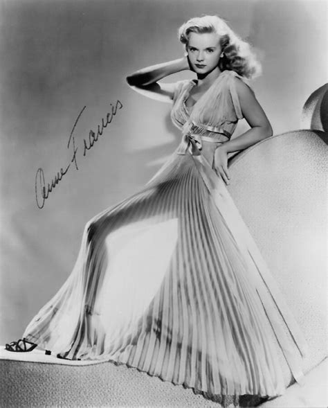 Bollywood And Hollywood Anne Francis American Actress And