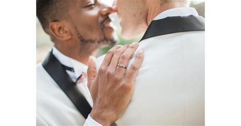 groom sees color for the first time at his wedding popsugar love