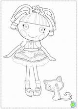Lalaloopsy Coloring Dinokids Pages Close Dolls sketch template