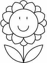 Flower Coloring Stencil Pages Stencils Kids Digital Wordpress sketch template