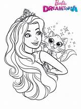 Barbie Dreamtopia Kids Coloring Glitter Kingdom Fun sketch template