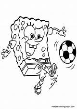 Coloring Spongebob Pages Soccer Squarepants Football Playing Print Paint Super Bob Sponge Color Maatjes Printable Gary Kids Ball Topcoloringpages Colouring sketch template