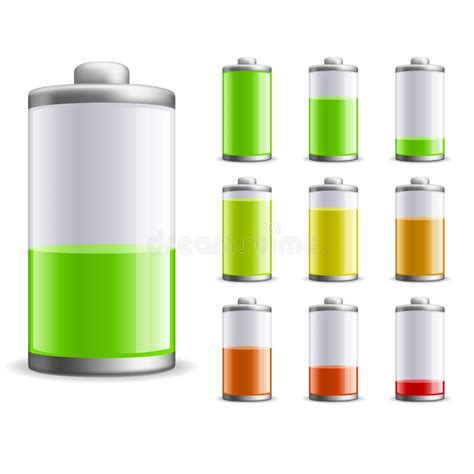 battery charge stock vector illustration  color acid