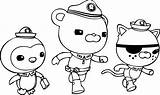 Octonauts Coloring Pages Cartoons Kids Johnny Lorax Test sketch template