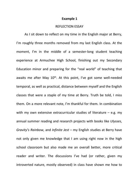 student reflection essay  kenyafinskinner
