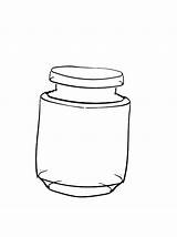 Jar Coloring Oil Template sketch template