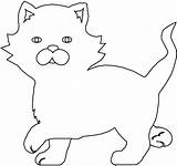 Cats Coloring Pages Kittens Printable Filminspector sketch template