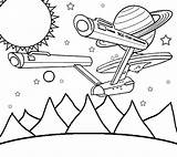 Coloring Pages Star Trek Kids Space Color Colouring Solar Printable System Planet Drawing Mars Print Hollywood Planets Activities Shape Book sketch template