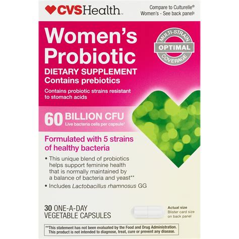Cvs Health Women S Probiotic One A Day Vegetable Capsules 30 Ct
