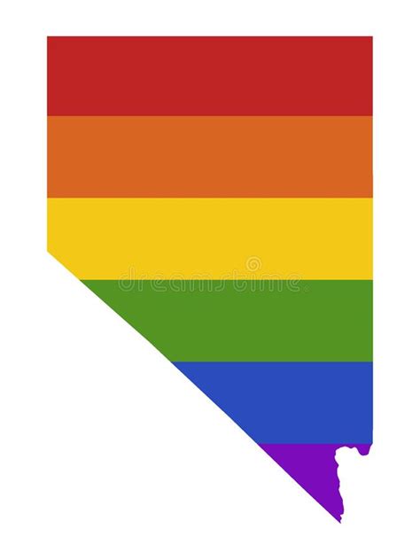 usa all state map in lgbt rainbow flag comprised six