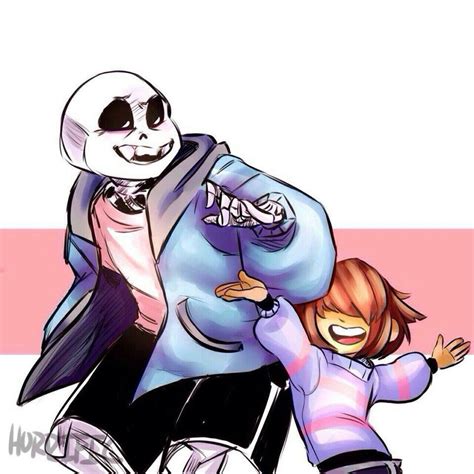 Sans And Frisk Just Having Fun I Give Credit To The Artist