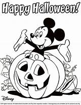 Halloween Disney Coloring Pages Mickey Mouse Color Library Collect Enjoy They sketch template