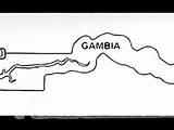 Gambia Geography sketch template