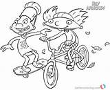 Arnold Hey Coloring Pages Gerald Racing Printable Colouring Picolour sketch template