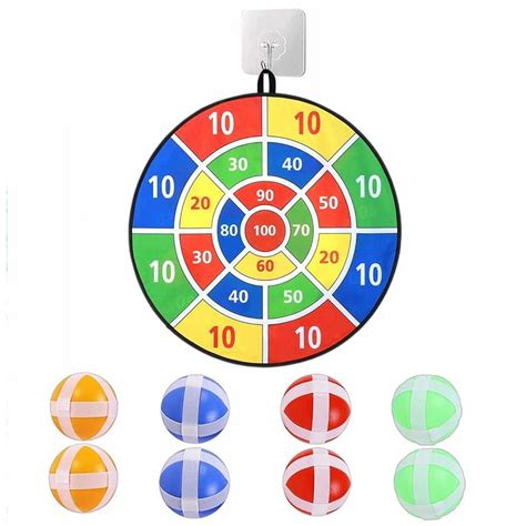 joc de darts cu  bile pentru copii jinyunmin textil multicolor  cm emagro