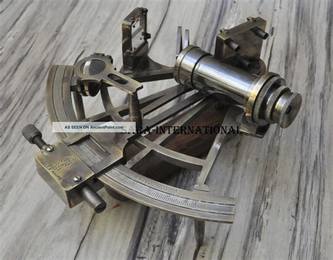 marine collectible nautical brass german maritime sextant