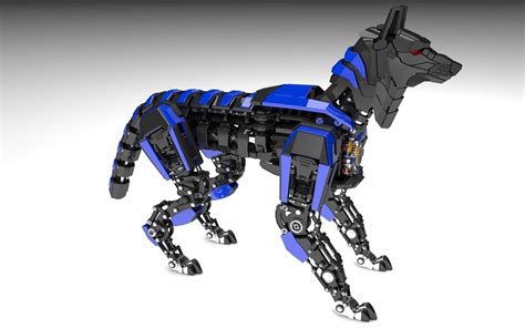 robot dog  model rigged obj ds fbx cd cgtradercom