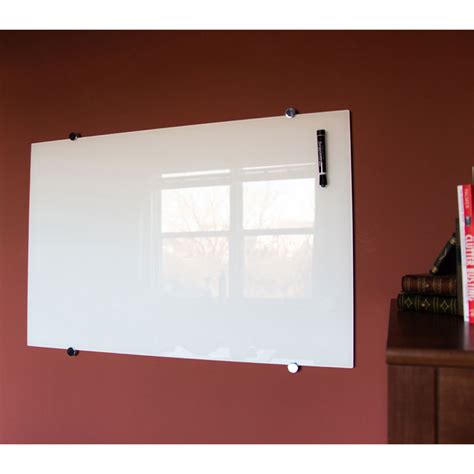 Luxor Wall Mounted Magnetic Glass Board 60x40 Wgb6040m