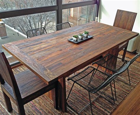 reclaimed  growth teak dining table