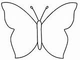 Butterfly Outline Printable Coloring Template Pages Simple Drawing Easy Templates Sketch Colouring Print Butterflies Stencil Kids Papillon Pattern Coloriage Patterns sketch template