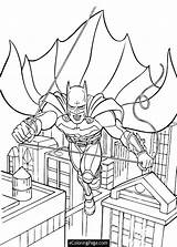 Batman Coloring Pages Printable Knight Dark Print Gotham Color City Flying Car Kids Colouring Swinging Superhero Cityscape Hellokids Superman Sheets sketch template