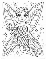 Coloring Pages Fairy Girl Printable Color Familiar Creatures Depend Personalities Faces Em Fantasy Their Kids sketch template
