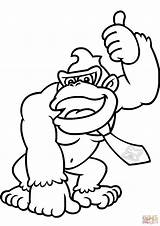 Coloring Donkey Kong Pages Country Returns Printable sketch template