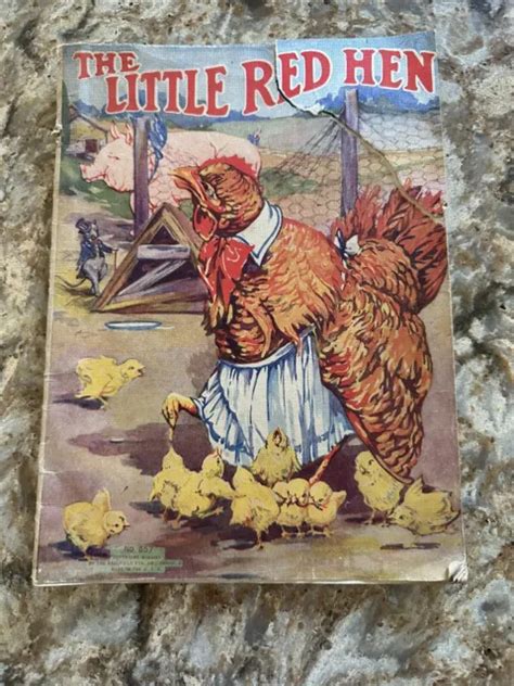 vintage saalfield publishing   red hen book   picclick