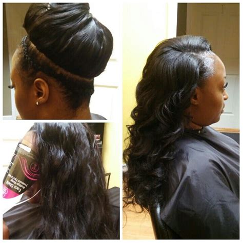 full sew in with outer perimeter left out mommy