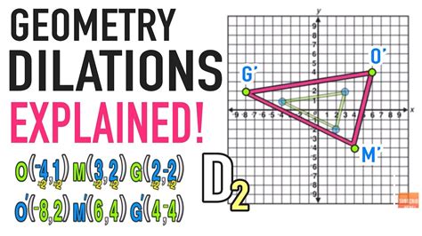 geometry transformations dilations  easy mashup math