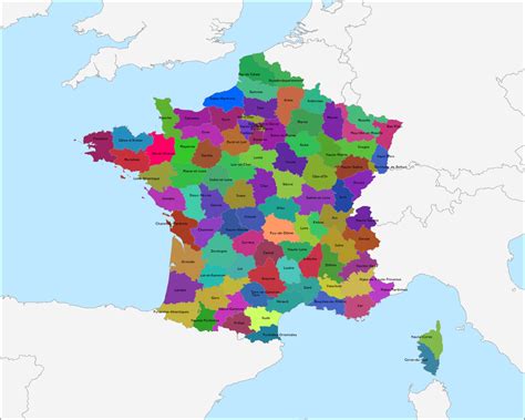 frankrijk kaart departementen frankrijk departementen postcodes frankrijk kaart dit