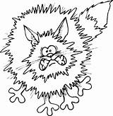 Coloring Cat Scared Scary Cats Clipart Cartoon Cliparts Pages Clip Colouring Library Popular Halloween Coloringhome sketch template
