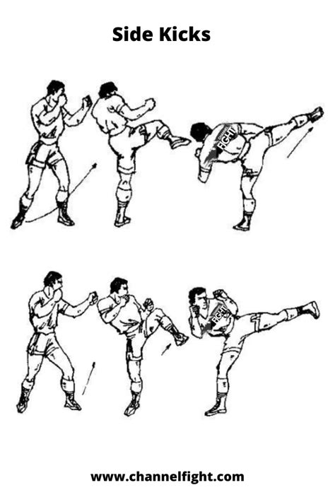 side kicks martial arts techniques martial arts art