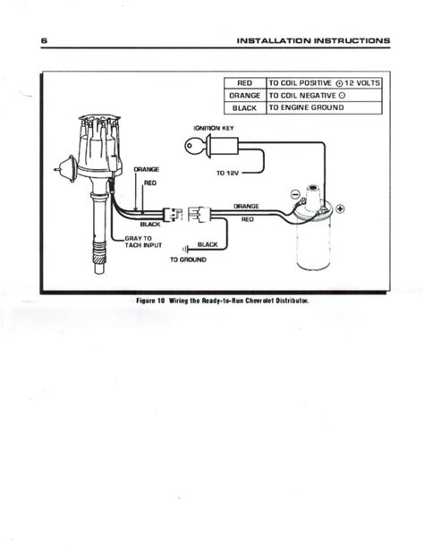 chevy distributor wiring diagram schematic