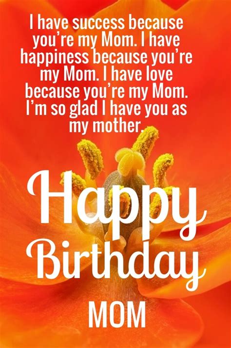 cute happy birthday mom quotes  images