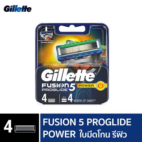 gillette fusion proglide power blades 4s shopee thailand