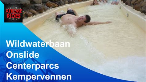 wildwaterbaan onslide centerparcs de kempervennen westerhoven holland youtube