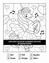 Unicorn Deena sketch template